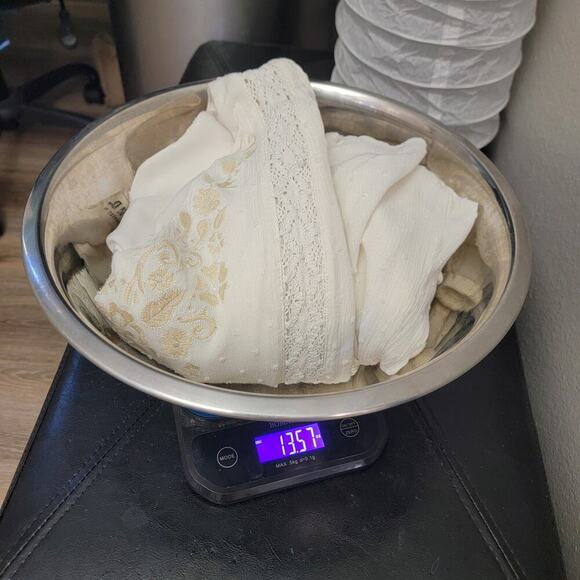 Idyllwind Cream Dress Large Embroidered Boho Western Lace Detail - Picture 12 of 12